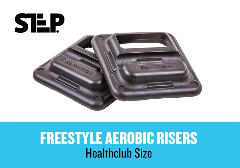 Freestyle STEP The Step (Made in USA) Freestyle Aerobic Risers - Health Club Size - Black - Image 2